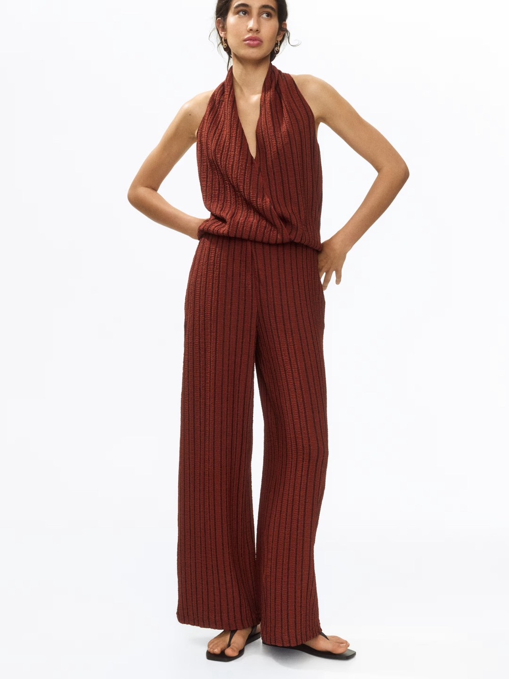 💖🤩H&M NWT Rust stripe pants